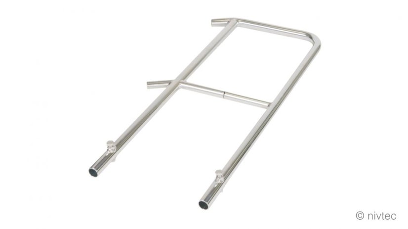 304050 Nivtec stairway safety rail, height 100 cm, final part for top step E