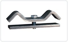 310110, link for gallery safety rail, steel, galvanized, length: 110 mm