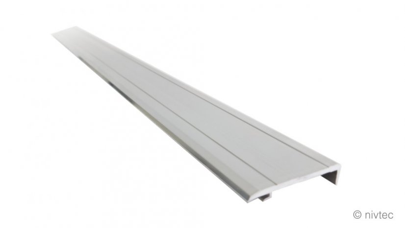 407250, lining lath, aluminium, for direct attachment, length:150 cm