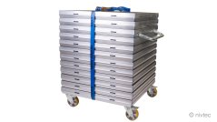 801010, Nivtec pushing handle for use with wheel set, steel, galvanized