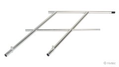 304030, H: 100cm, double middle part Nivtec safety stairway rail