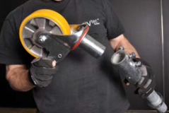 206 131 T, VP:80cm, steel extension adapter for stage, for wheels diam. 16cm, for VP: 80 cm