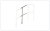 304020, H: 100cm, middle part Nivtec safety stairway rail