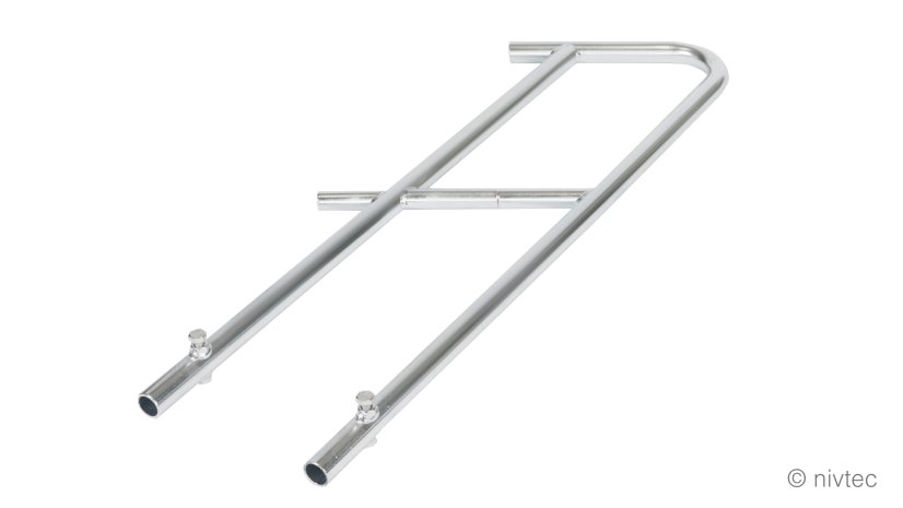304090 Nivtec stairway safety rail, height 100 cm, final part for top step A