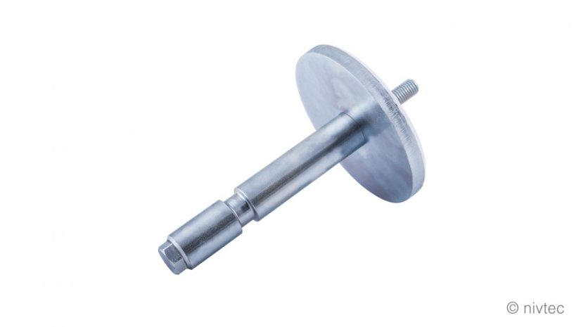 310010, Nivtec support bolt, 26 mm for safety rail, steel, galvanized