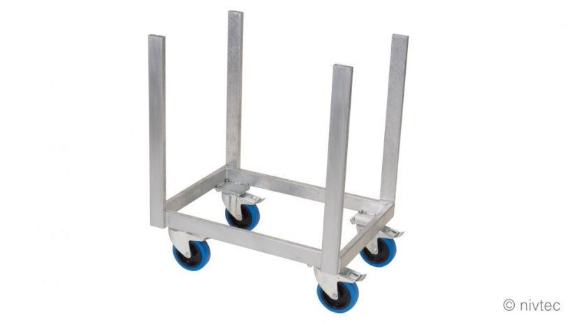 804010, trolley for legs, D: 64 cm, šírka: 48 cm, incl. belt 1,6to