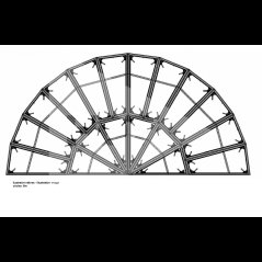 112510, Nivtec special platform, triangle kite shape, for diam. 4m