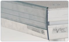 407200, W:100cm, elülső borítósín, alumínium, felpattintható