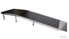 405020, wedge for ramp, warted sheet aluminium, width: 100 cm