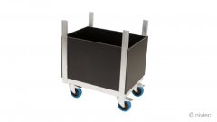 804030, trolley for accessories, small, length: 64 cm, width: 48 cm, with floor and side walls