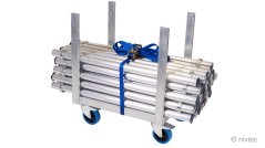 804010, trolley for legs, D: 64 cm, šírka: 48 cm, incl. belt 1,6to