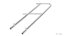 304090 Nivtec stairway safety rail, height 100 cm, final part for top step A