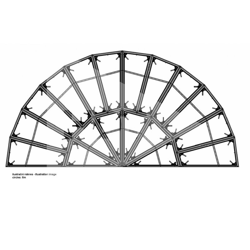 112510, Nivtec special platform, triangle kite shape, for diam. 4m