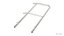 304050 Nivtec stairway safety rail, height 100 cm, final part for top step E