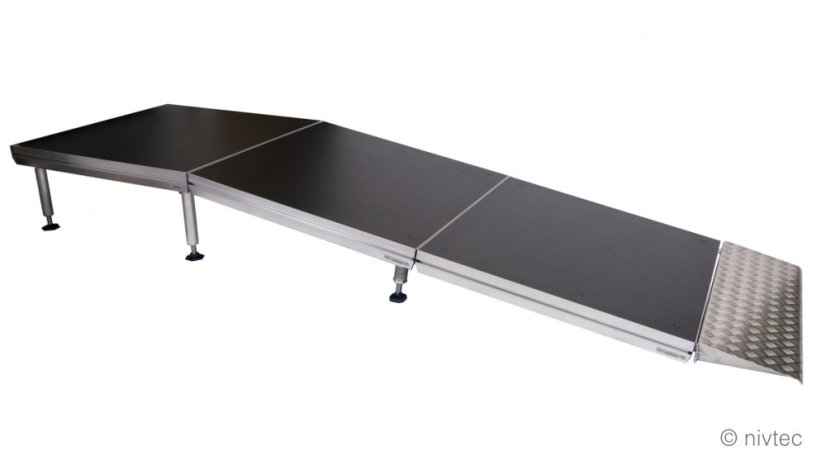 405020, wedge for ramp, warted sheet aluminium, šírka: 100 cm