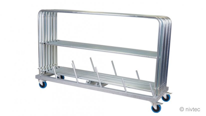 806010, transport trolley for 10 big (185 cm) and 4 small (85 cm) rails