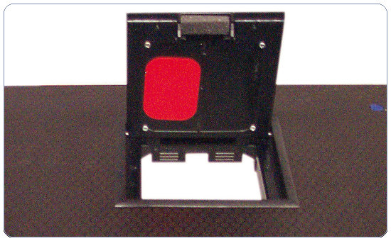 116010, 200cm x 100cm, platform with cable entry insert