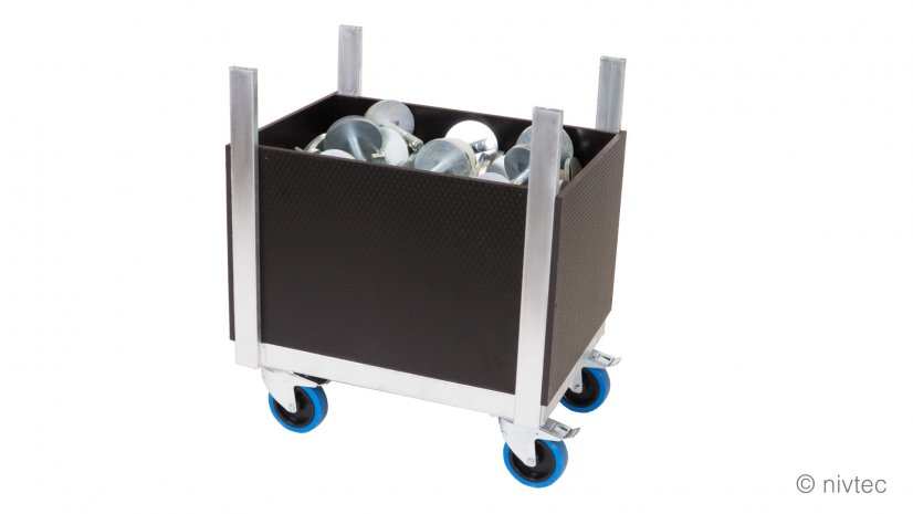 804030, trolley for accessories, small, length: 64 cm, width: 48 cm, with floor and side walls