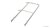 304050, H:100cm, final hook on stairway, B: 350mm Nivtec safety stairway rail