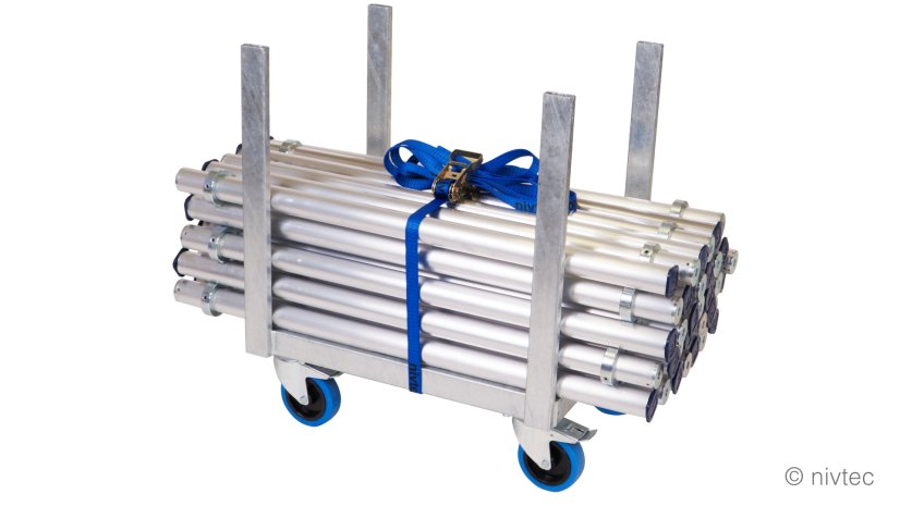 804010, trolley for legs, D: 64 cm, šírka: 48 cm, incl. belt 1,6to