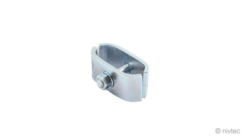 310210, corner link for safety rail, steel, galvanized - Colour design: CLASSIC