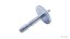310010, Nivtec support bolt, 26 mm for safety rail, steel, galvanized