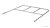 304100, H: 100cm, safety rail for stringer, 3 steps stairway rail, single piece