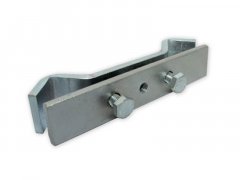 310105, Rail link, stage, reinforced, steel, galvanized, length:150 mm, (update from old 310100)