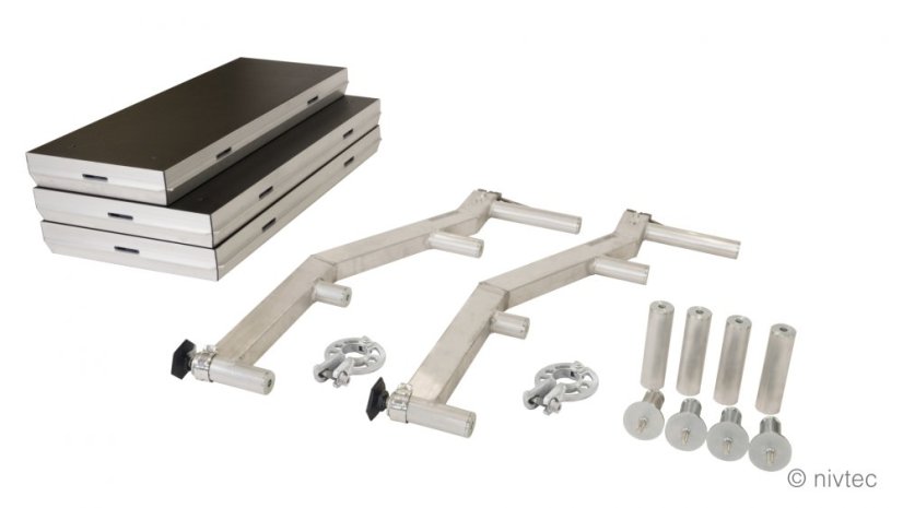 602030, Alu stair stringer, 3 steps,