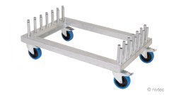806020, Nivtec rail transport trolley with brakes
