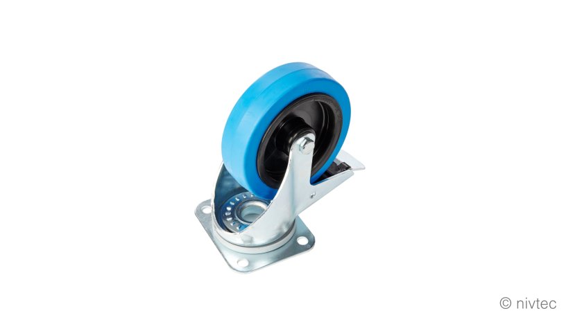 800103 Nivtec transport wheel, Ø 12.5 cm, for platform trolley
