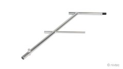 304020, H: 100cm, middle part Nivtec safety stairway rail