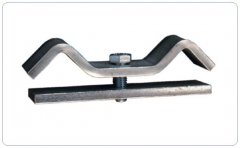 310110, link for gallery safety rail,  steel, galvanized, length:110 mm