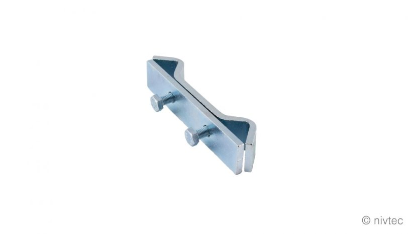 310105, Rail link, stage, reinforced, steel, galvanized, length: 150 mm