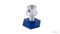 602040, Alu stair stringer, 4 steps, incl. Spindle leg and distance piece